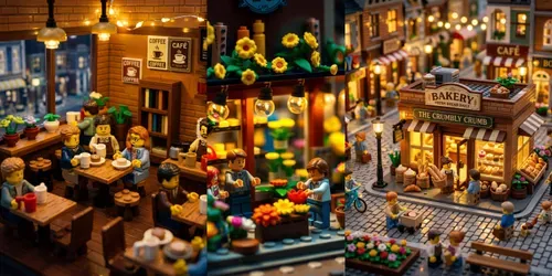 Cozy Lego Miniature World Cinematics generated by flux