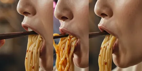 Cinematic Ramen Mukbang Videos generated by veo