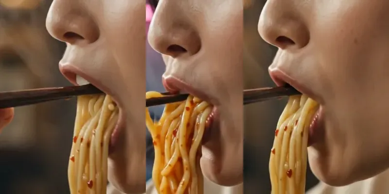 Cinematic Ramen Mukbang Videos generated by undefined