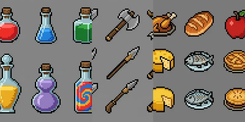 8bit RPG Item Pixel Asset Packs generated by undefined
