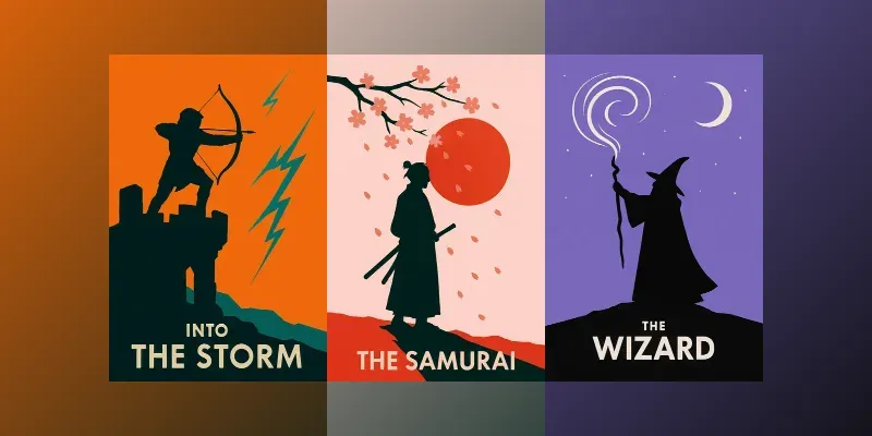 Silhouette Posters In Flat Style generated by undefined