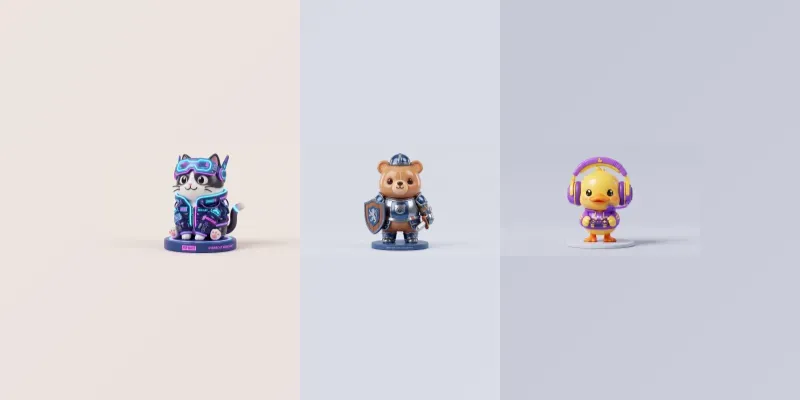 3D Cute Chibi Blind Box Toys generated by undefined
