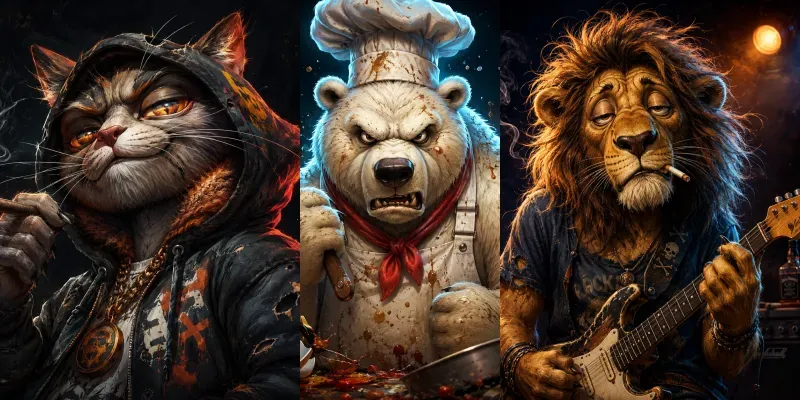 Expressive Toon Beasts generated by undefined