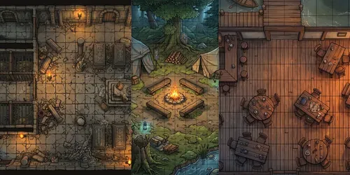 Ttrpg Fantasy Battle Maps generated by gemini-image