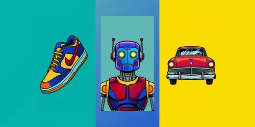 Pop Art Halftone Portraits generated by gemini-image