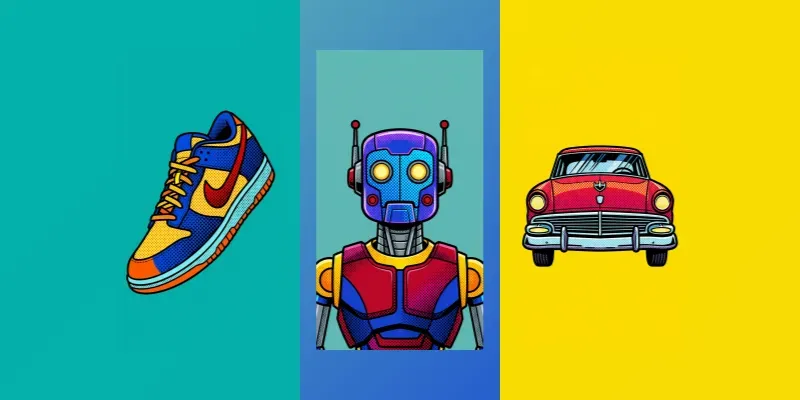 Pop Art Halftone Portraits generated by undefined