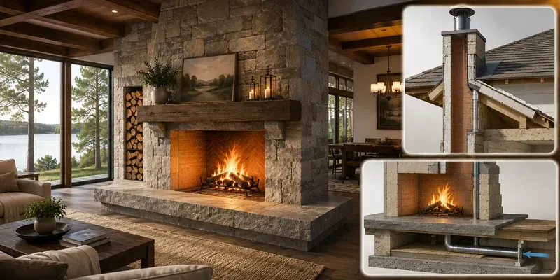 Architectural Fireplace Hearths generated by undefined
