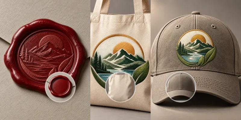 Logo Material Application Mockups