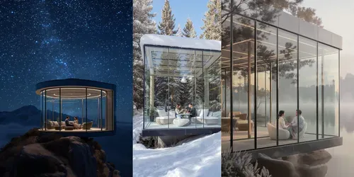 Modern Glass Villa Luxury Couples Lives generated by leonardo