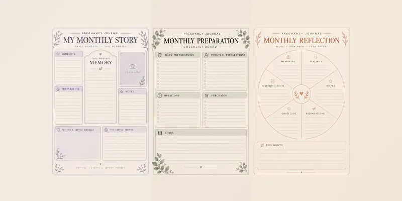 Monthbymonth Maternity Journal Pages