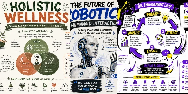 Professional Sketchnote Visual Assets generated by undefined