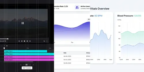 Vibecoding UIux Dashboards generated by gemini-image