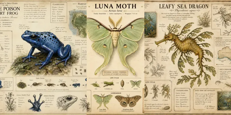 Vintage Nature Atlases generated by undefined