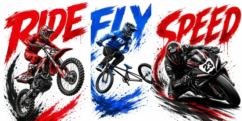 Motocross Splash Tshirt Poster Generator generated by undefined