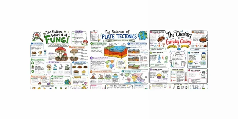 Scientific Doodle Whiteboard Posters generated by undefined