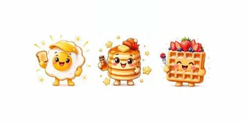 Cute Breakfast Mascot Creators generated by chatgpt-image