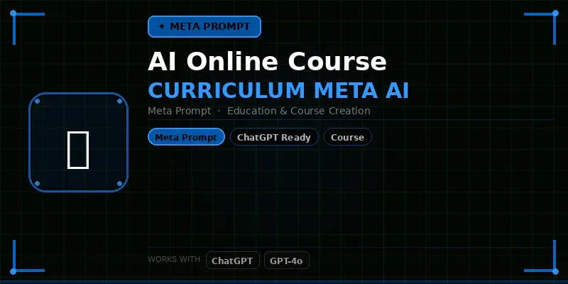 Online Course Curriculum Meta Ai generated by undefined