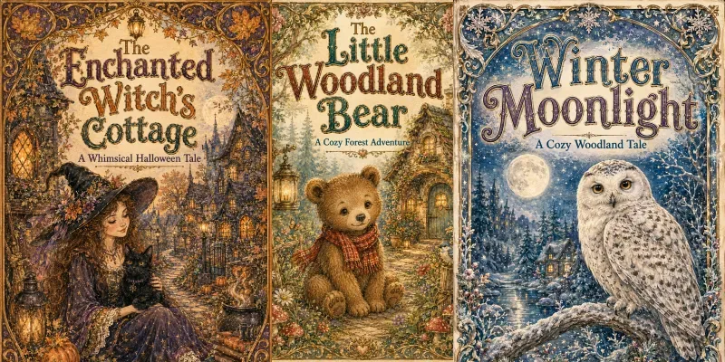 Whimsical Vintage Storybook Covers generated by undefined