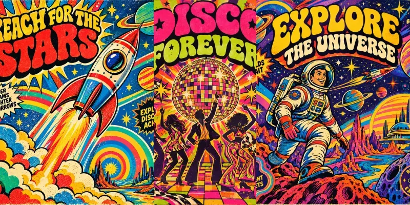 Retro Pop Explosion Posters