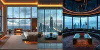 Cinematic Luxury Penthouse Interiors flux prompt mini thumbnail