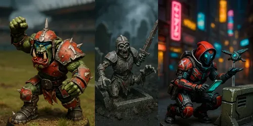 Premium Painted Fantasy Miniature Figures generated by chatgpt-image