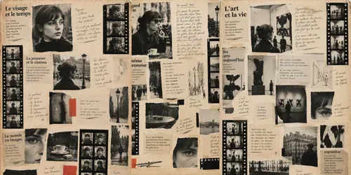 French New Wave Junk Journal Pages generated by chatgpt-image