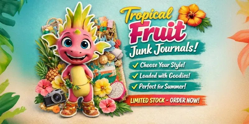 Summer Whimsical Fruit Junk Journals generated by undefined