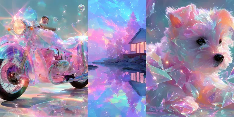 Iridescent Pastel Fantasy Dream Art generated by undefined