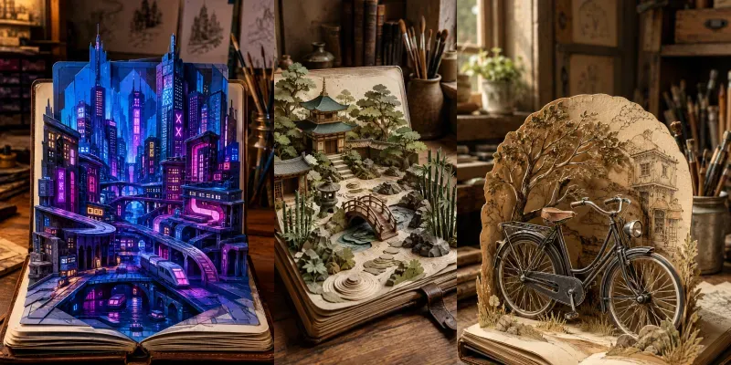 Fantasy Castle Popup Sketchbooks generated by undefined