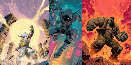 Original Superhero Comic Book Poster Art generated by midjourney