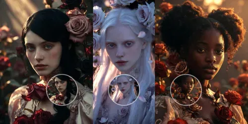 Romantic Victorian Rose Garden Motions generated by grok-video