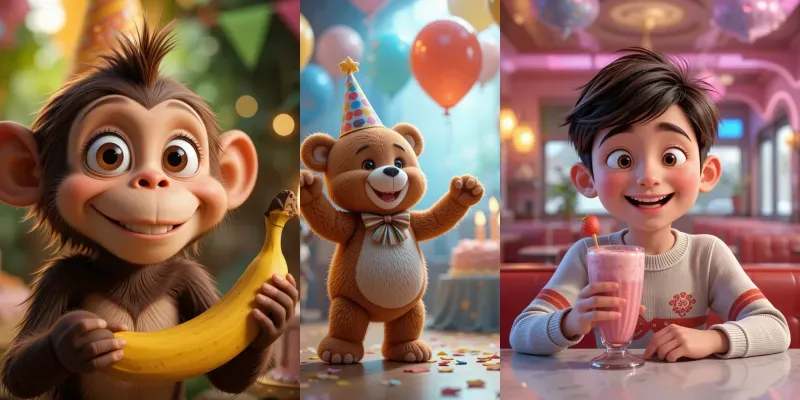 Whimsical 3D Character Creations generated by undefined