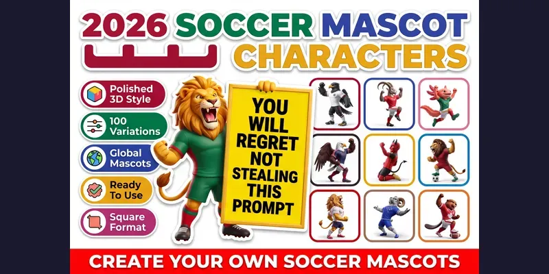 2026 Soccer Mascot Characters generated by undefined
