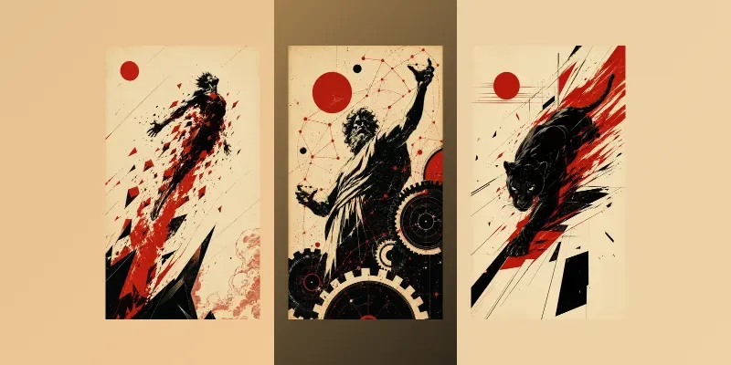 Modern Crimson Avantgarde Collections generated by undefined