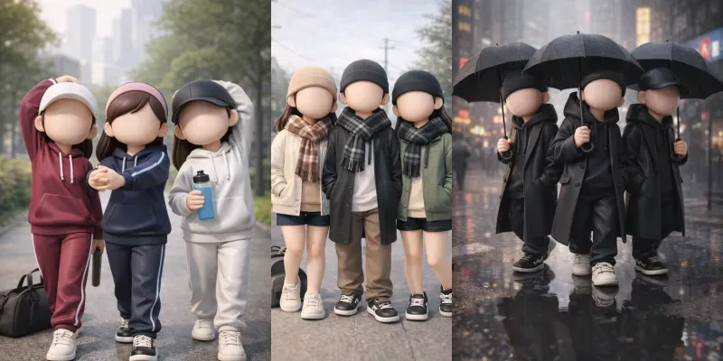 Urban Toy Style Multicharacters Ready generated by undefined