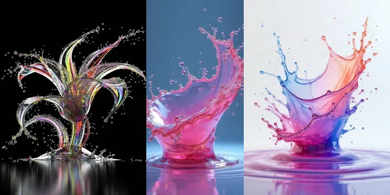Ultrarealistic 3d Fluid Splash Art generated by undefined