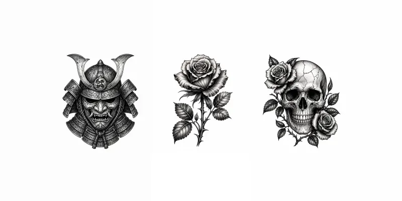 Blackwork Tattoo Designs generated by undefined
