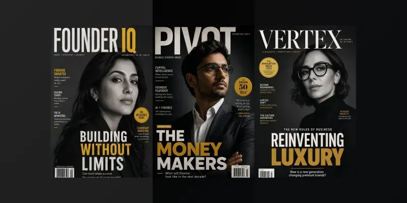 Modern Business Magazine Covers generated by undefined