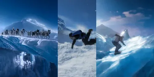 Extreme Ice Sky Action generated by hailuo