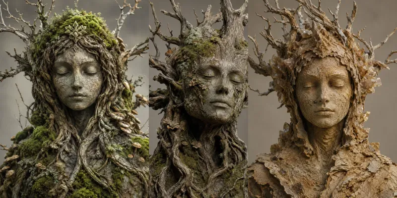 Mystical Nature Sculptures generated by undefined