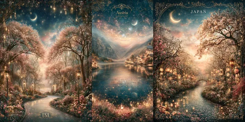 Night Fantasy Travel Storybooks generated by undefined