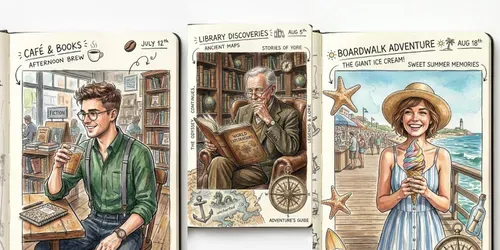 Mixed Media Watercolor Art Illustrations generated by gemini-image