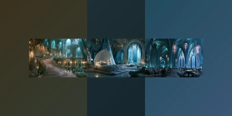 Merfolk Palace Interiors generated by undefined
