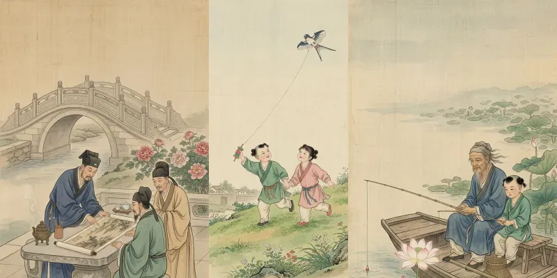 Song Dynasty Gongbi Paintings generated by undefined