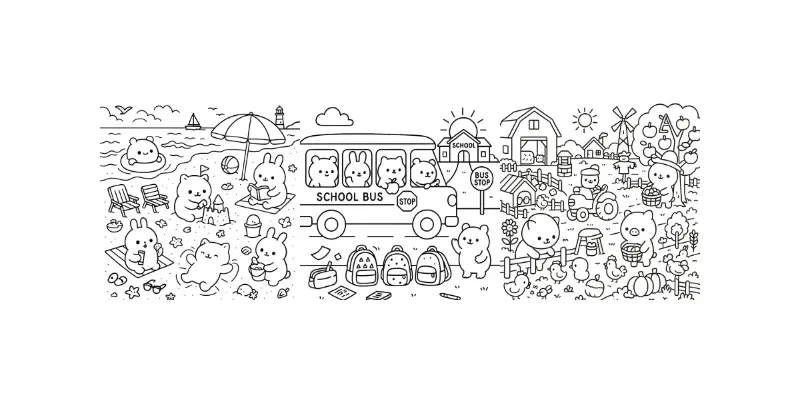 Little Cuddles Coloring Book Pages generated by undefined