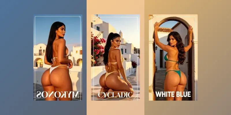 Cycladic Bikini Portraits generated by undefined