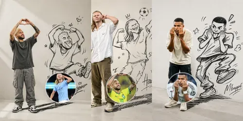 Funny Doodle Shadow Editorial Portraits generated by chatgpt-image