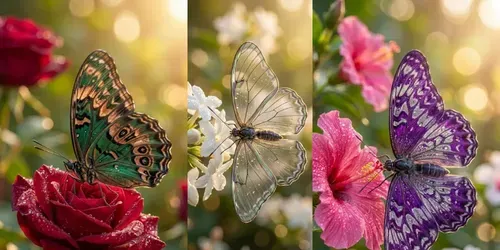 8K Realistic Butterfly Bases generated by gemini-image
