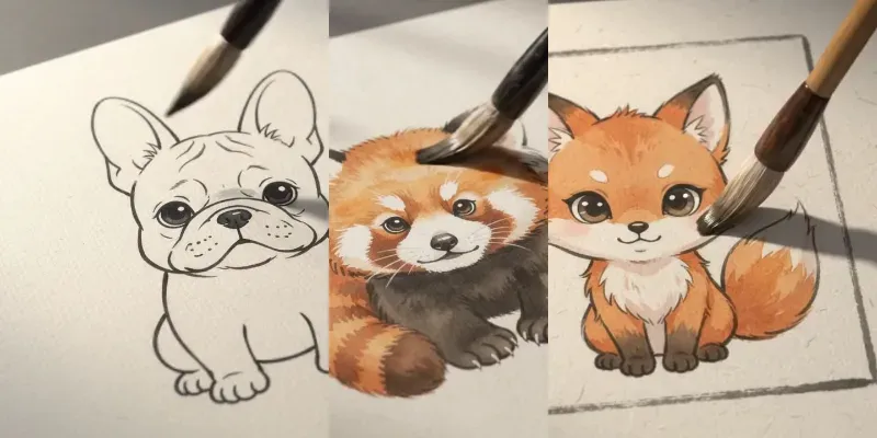 Cinematic Magic Brush Animal Art