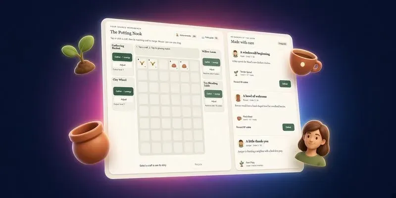 Cozy Merge Workshop Game